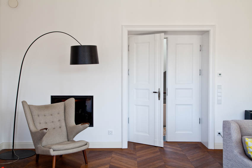 Wohnzimmer Doppeltür weiß Modell 543